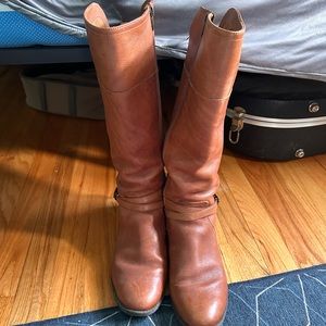 Leather boots - brown